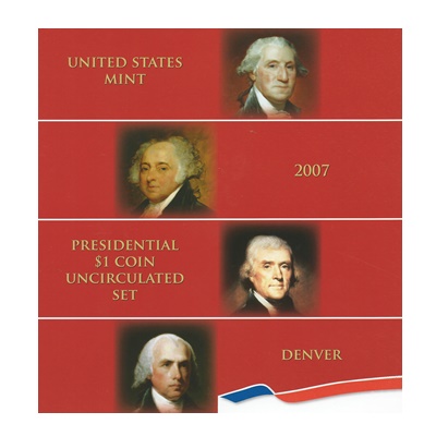 2007 Presidential $1 Coin Uncirculated Set (D)